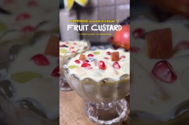 Healthy Fruit Custard -No Sugar & Custard Powder|Easy Dessert #fruitcustard #custard #shorts #food