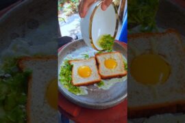 Breakfast Egg Toast Sandwich Hack | One Pan Egg Toast | Healthy Egg sandwich #shorts #eggsandwich