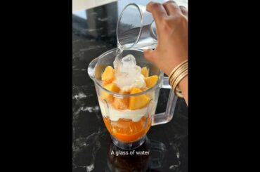 High-Protein Orange Mango Flaxseed Shake | Healthy Breakfast Smoothie