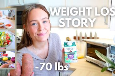 What I Ate to Lose 70 lbs After My 4th Baby  | simple meal ideas + grocery haul