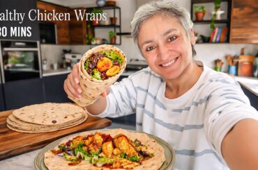 Easy - Low calorie - High protein - CHICKEN WRAPS!