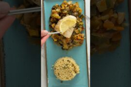 Baked Cod with Roasted Ratatouille Recipe | Easy Healthy Dinner