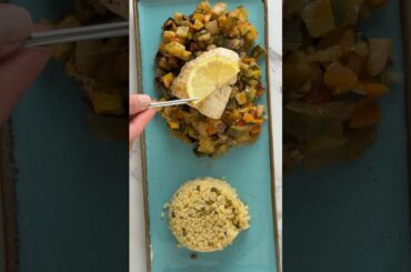 Baked Cod with Roasted Ratatouille Recipe | Easy Healthy Dinner