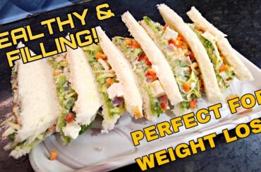 Vegetable Weight Loss Sandwich | Healthy Veg Sandwich Recipe | Easy Breakfast | Foodie Alka |