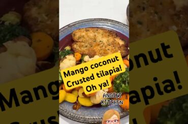 Montego veggies & Mango Coconut Tilapia! #subscribe #fyp #recipe #cooking #tilapia