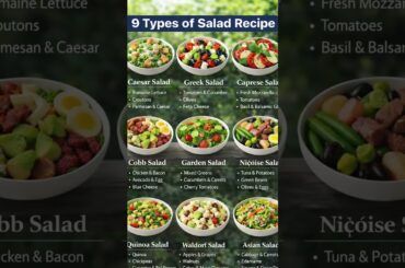 9 Healthy Salad Varieties, Colorful Salads for Weight Loss & Health