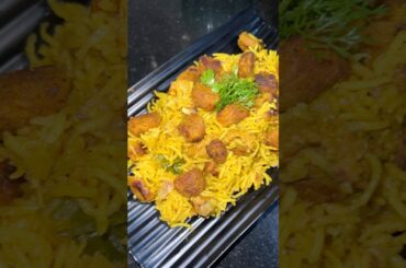 Easy Soyabean Rice/ Pulao recipe #soya #veggies #yummy #delicious #shorts #homemade #food #healthy