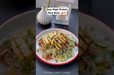 Try This High Protein Rice Bowl | Weight loss Dinner Recipes | High Protein Meal #ricebowl #rice