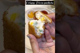 Crispy Bread Pizza Pockets | Easy Snack Recipe #snacks #recipe #food #cooking #tastymeals