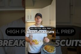 Breakfast Biscuits High Protein Meal Prep Recipe #shorts