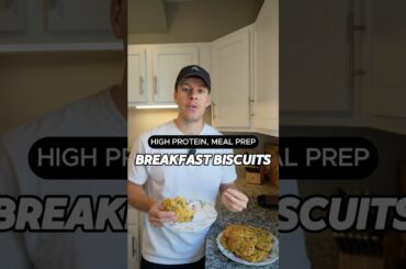 Breakfast Biscuits High Protein Meal Prep Recipe #shorts