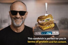 This sandwich is perfect for you figure of protein and fat content