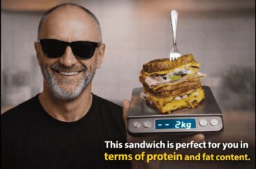 This sandwich is perfect for you figure of protein and fat content