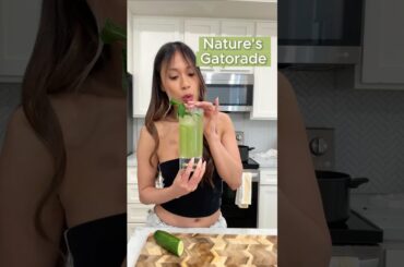 Basically Nature’s Gatorade made with real ingredients ONLY #healthyrecipes #gymsnacks
