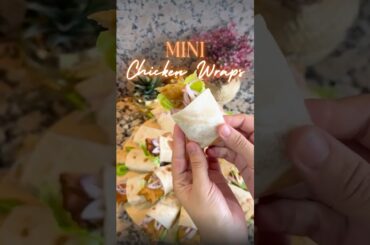 Baby Chicken wraps #healthylifestyle #healthyrecipes #chickenrecipe #chickenwraprecipe #chicken