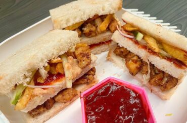 Bread Sandwich Snacks Recipe | Healthy Lunch Idea