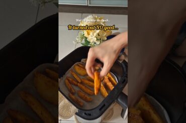potato wedges in airfryer #potatowedges #airfryer #healthy #food #recipe #viral #shorts #shortsfeed