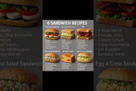 6 Easy Sandwich Recipes | Quick & Tasty Sandwich Ideas | Breakfast & Snack Recipes