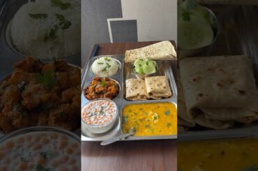 Healthy Lunch Jain Thali #indianfood #lunchideas #viral #shorts