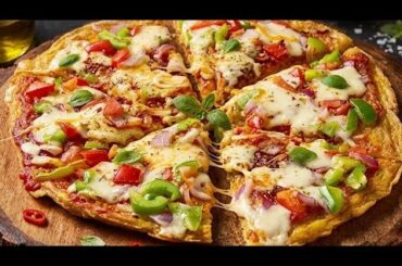 5 Min Bread Pizza Recipe/Instant and  Healthy Bread Omelette Pizza Recipe for Breakfast