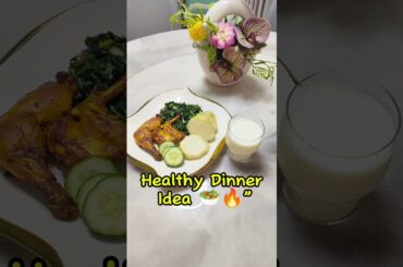 Healthy Dinner Recipe | Air Fried Chicken, Spinach & Sweet Potato#HealthyDinner #shorts #dinnerideas