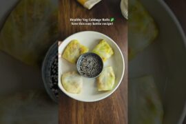 Healthy Steamed Cabbage Rolls Recipe | Veg Paneer Rolls in Kettle | Easy Weight Loss Snack