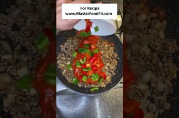 High Protein Healthy Beef Pasta #shorts #shortvideo #cooking #food #recipe #foodshorts #foodie