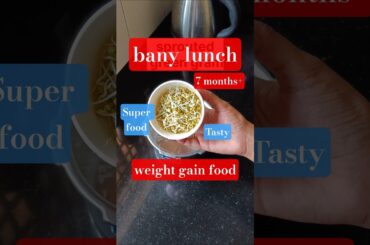 Healthy lunch for baby|Sprout out for baby #babylunch #healthybabyfood #weightgainbabyfood #babyfood