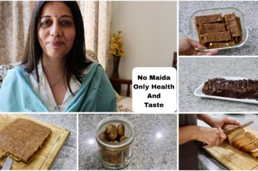 4 Healthy Recipes |Easiest Atta Bread Recipe | 18gm Protein Bar, Ragi Cookies & Eggless Walnut Cake