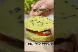 No Bread Guilt free Burger #burger #healthy #snacks #trending #recipe #food #ytshorts #viral #foodie