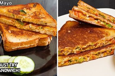 2 Quick Sandwich Recipes for Breakfast | Easy & Healthy Veg Sandwich Recipes