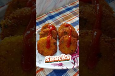 easy evening snacks at home| potato poha cutlet recipe #snacks #snacksrecipe #snack #cutlet #poha