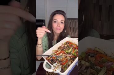 Peppers Zucchini Mushrooms One Baking Dish #easyrecipe #shorts