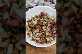 High Protein Salad Recipe | Black Chana Salad | Weight loss Recipe #chanasalad #healthyfood#ytshorts
