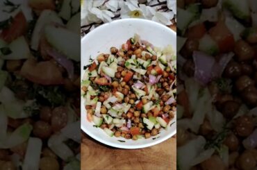 High Protein Salad Recipe | Black Chana Salad | Weight loss Recipe #chanasalad #healthyfood#ytshorts
