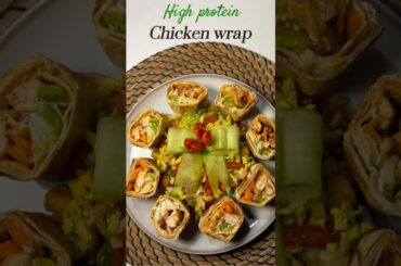 The perfect High-Protein Chicken Wrap (Quick, Healthy and Delicious) #healthyfood #cooking #recipe