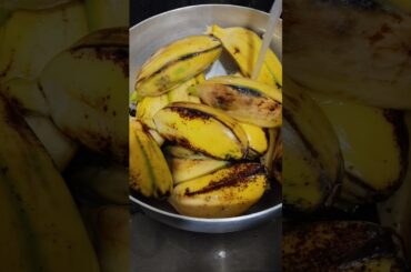 Cooking sweet healthy #banana for #breakfast #asmr #food #healthy #shorts