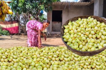 Village Style Boiled Mahuwa with MILK Recipe || Healthy & Organic Recipe || Traditional Flower Food