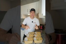 Creamy Buffalo Chicken & Rice High Protein Meal Prep Recipe #shorts