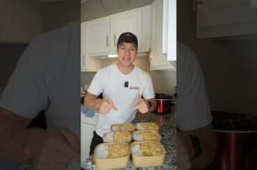 Creamy Buffalo Chicken & Rice High Protein Meal Prep Recipe #shorts