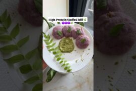 High Protein Stuffed Idli | Purple Idli | healthy breakfast ideas  #idli #idlirecipe #stuffedidli