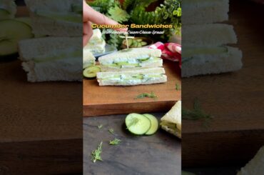 Cucumber Sandwiches With Healthy Homemade Cream Cheese Spread