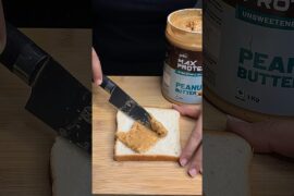 Protein Packed Peanut Butter Toast | #peanutbutter #shorts #viral #food #sandwich #toast #butter