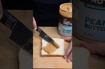 Protein Packed Peanut Butter Toast | #peanutbutter #shorts #viral #food #sandwich #toast #butter