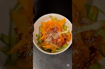 Healthy Carrot Cucumber salad #shorts #healthysalad