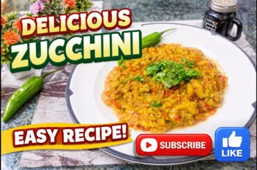 10-Min Zucchini & Tomato Recipe (Low Calorie + Easy!)