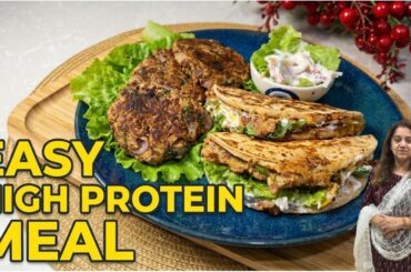 High Protein Wrap Recipe|Rajma Tikki Wrap|Healthy Lunch/Dinner Recipe|Kids Tiffin Idea|Rajma Cutlet