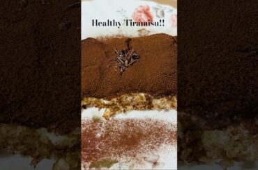 Low calorie & High protein Tiramisu. Perfect healthy dessert to satisfy your cravings!! #noguilt
