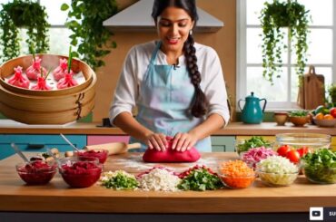 No Maida Beetroot Momos | Healthy Potli Momos Pink Potli Momos Unique Potli MomosViral Pink momos