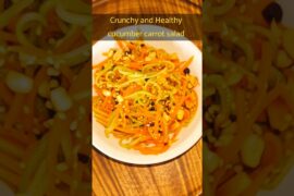 Crunchy & Healthy cucumber carrot salad| #youtubeshorts #shorts #food #salad #healthyrecipes#healthy